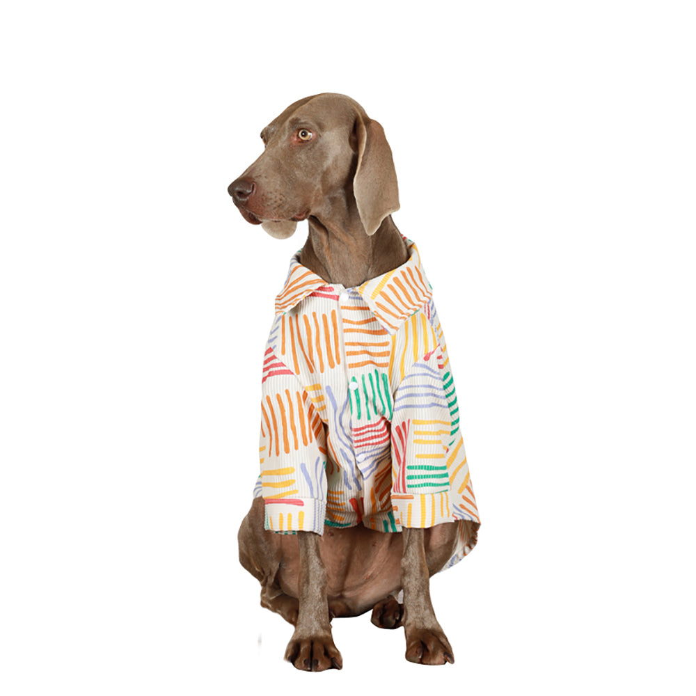 Soft Cotton Breathable Shirt Big Dog Clothes Colorful Large Dog Shirt