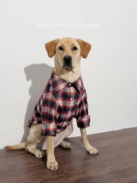 Buffalo Plaid Dog Shirt Dog Clothes for Large Medium Dog