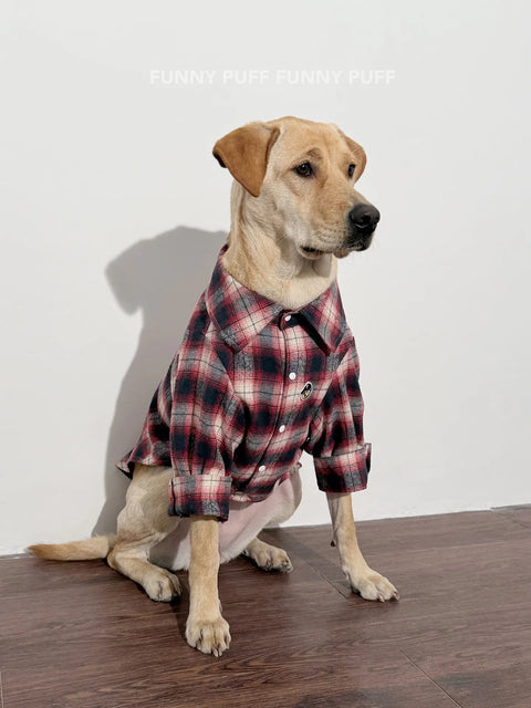 Buffalo Plaid Dog Shirt Dog Clothes for Large Medium Dog