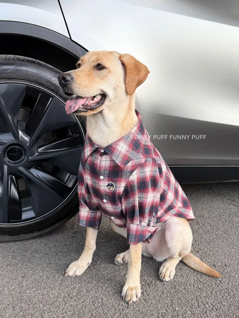 Buffalo Plaid Dog Shirt Dog Clothes for Large Medium Dog