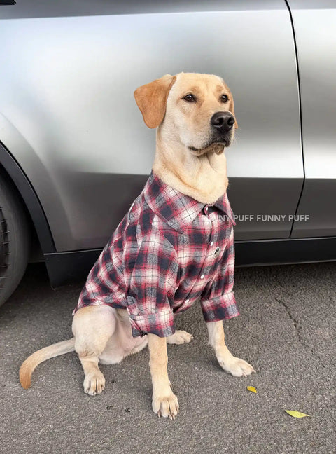 Buffalo Plaid Dog Shirt Dog Clothes for Large Medium Dog