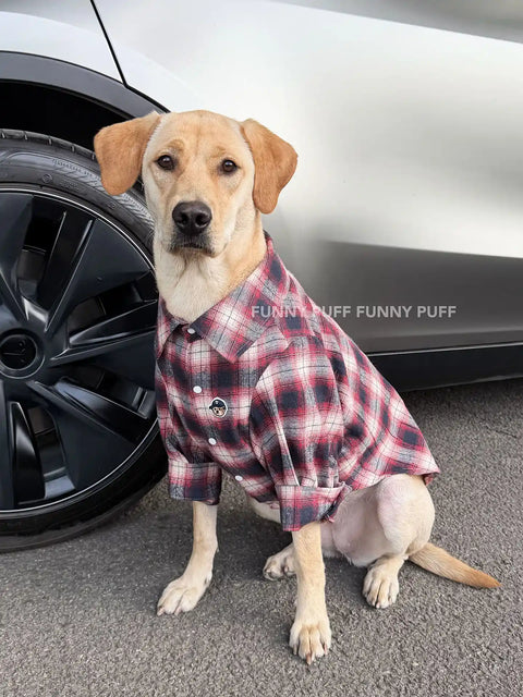 Buffalo Plaid Dog Shirt Dog Clothes for Large Medium Dog
