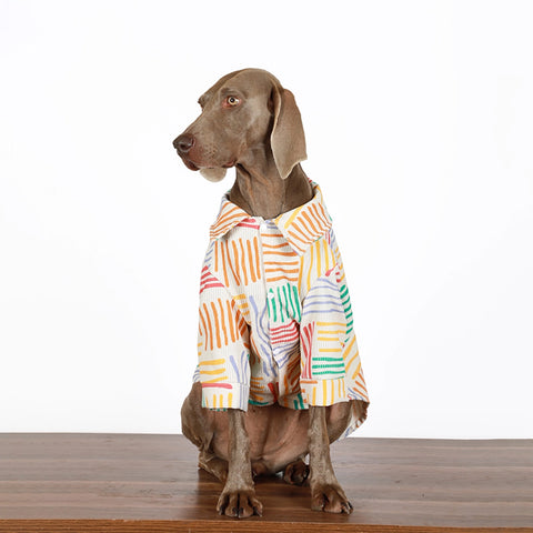 Soft Cotton Breathable Shirt Big Dog Clothes Colorful Large Dog Shirt