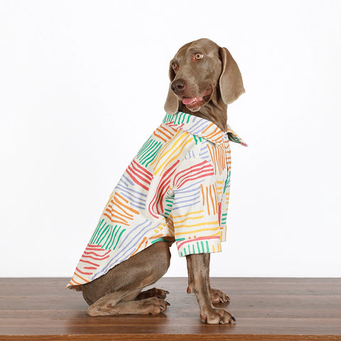 Soft Cotton Breathable Shirt Big Dog Clothes Colorful Large Dog Shirt