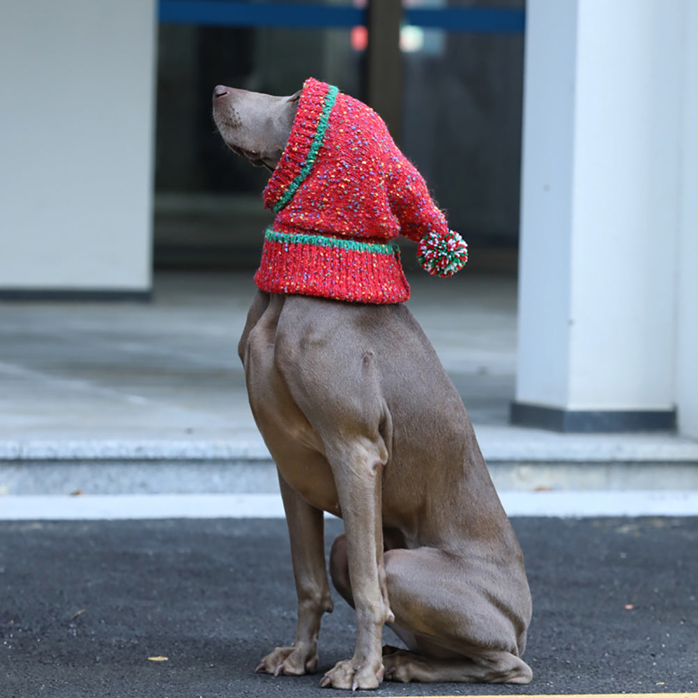 Christmas Hat Knitting Warm Ear Protection Dog Hat