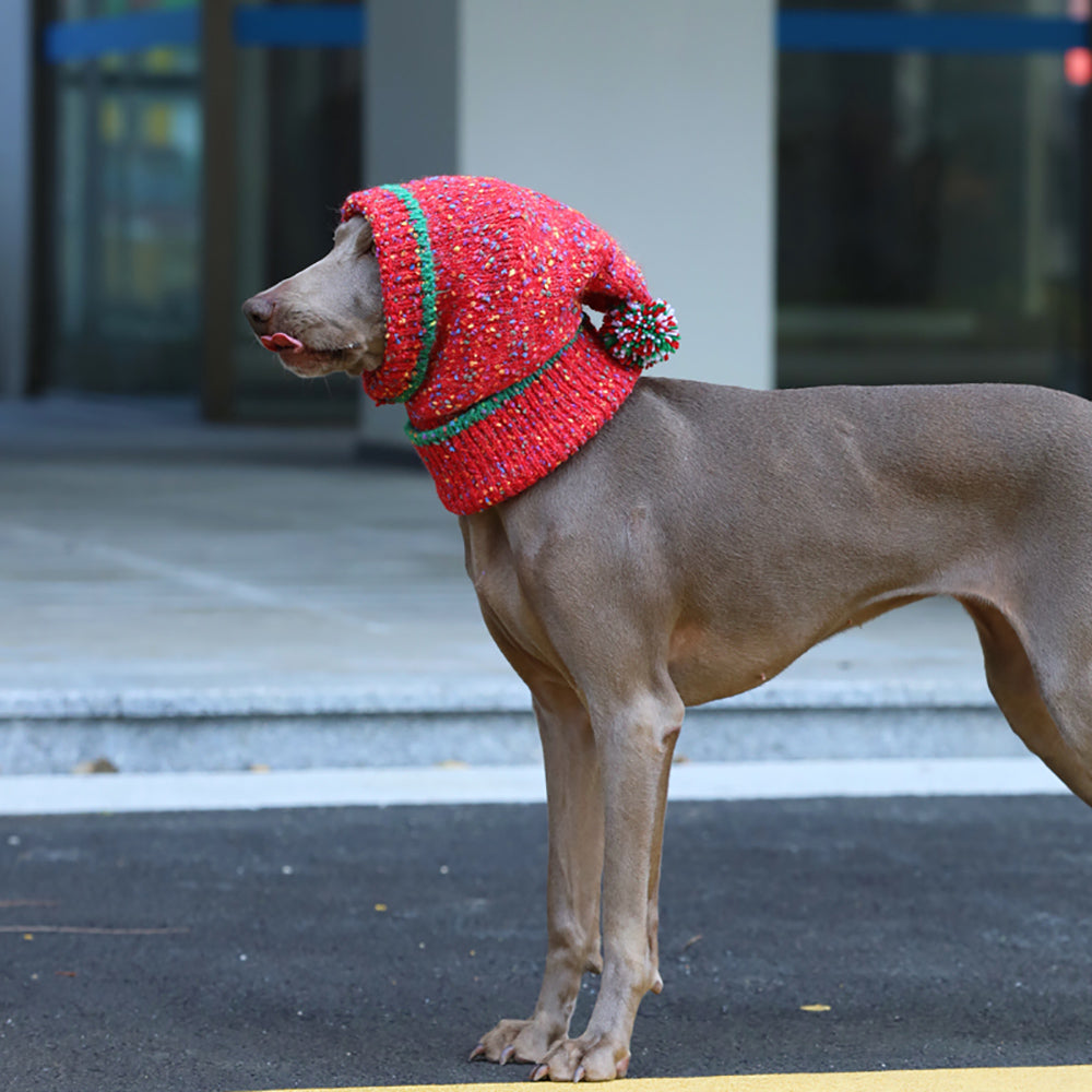 Christmas Hat Knitting Warm Ear Protection Dog Hat