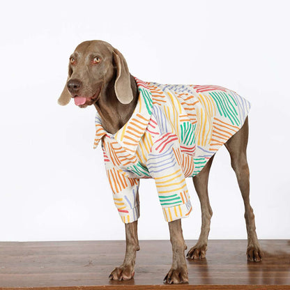 Soft Cotton Breathable Shirt Big Dog Clothes Colorful Large Dog Shirt