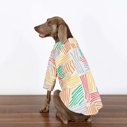 Soft Cotton Breathable Shirt Big Dog Clothes Colorful Large Dog Shirt