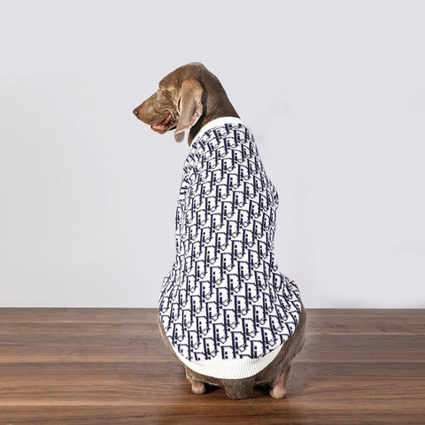 Dogior Monogram Sweater for Large Medium Dog