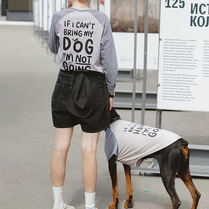 Dog and Owner Matching Clothes Sets T shirt Pup Culture Vintage Tee