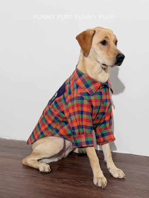 Dog Shirt Rainbow Large Pet Cloth for Medium, Large Dogs