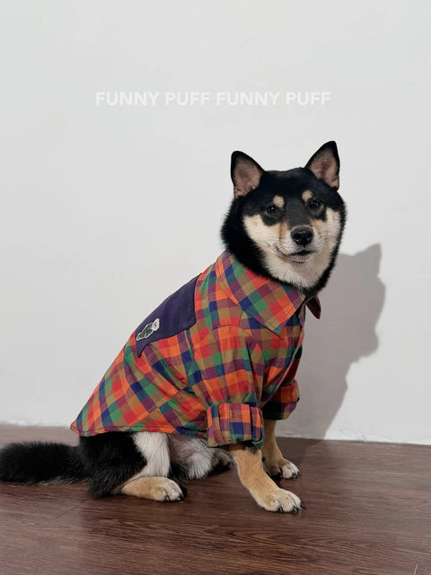 Dog Shirt Rainbow Large Pet Cloth for Medium, Large Dogs